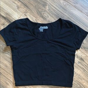 Black crop top